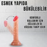 UNIQUE Realistik Dokuda Mini Dildo Vantuzlu Gerçekçi Yapay Penis 14 CM - Görsel 4