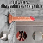 UNIQUE Realistik Dokuda Mini Dildo Vantuzlu Gerçekçi Yapay Penis 14 CM - Görsel 5