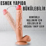 UNIQUE XL Realistik Dokuda Damarlı Dildo Vantuzlu Büyük Boy Gerçekçi Yapay Penis 27 CM - Görsel 4