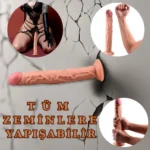 UNIQUE XL Realistik Dokuda Damarlı Dildo Testissiz İnce Büyük Boy Gerçekçi Yapay Penis 35 CM - Görsel 4