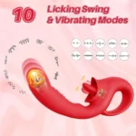 PRIME TOYS Vasana Klitoris ve G Spot Uyarıcı 2 in 1 Hareketli Orgazm Dil Vibratör - Görsel 2