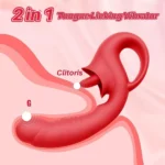 PRIME TOYS Vasana Klitoris ve G Spot Uyarıcı 2 in 1 Hareketli Orgazm Dil Vibratör - Görsel 3