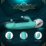 Wave Şarjlı Tutma Halkalı Güçlü Titreşimli G Nokta ve Klitoris Uyarıcı 2 in 1 Rabbit Vibratör - Görsel 5