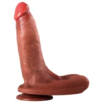 Wayne - Ultra Yumuşak Dokulu Realistik Dildo Çift Katmanlı Silikon Gerçekçi Yapay Penis 24 CM - Görsel 2