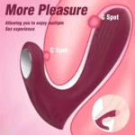 WHALE Klitoris ve G Spot Uyarıcı Giyilebilir 2 in 1 Panty Vibratör - Görsel 2