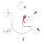 WIND MAGIC Testis ve Penis Halkalı Klitoris Uyarıcı Çiftler İçin Dil Vibratör - Görsel 2