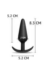 Yeni ve İleri Seviye Kullanıcılar İçin Geniş Tabanlı Siyah Silikon Anal Butt Plug - Küçük Boy - Görsel 2