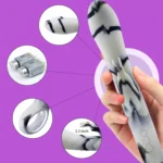 ZERA Tutma Aparatlı Klitoris ve G-Spot Uyarıcı 2 in 1 Rabbit Vibratör - Görsel 4
