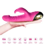 PRIME TOYS Zing İleri Geri ve Rotasyon Hareketli Su Geçirmez Klitoris Uyarıcı Rabbit Vibratör - Görsel 4