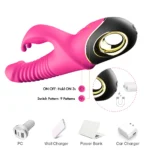 PRIME TOYS Zing İleri Geri ve Rotasyon Hareketli Su Geçirmez Klitoris Uyarıcı Rabbit Vibratör - Görsel 5