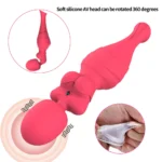 ZIVA Çift Taraflı Klitoris Emiş Güçlü ve Titreşimli Uyarıcı AV Wand Massager - Görsel 3